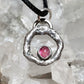 Molten Pendant with Pink Tourmaline #01