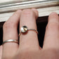 Sterling Silver Ring with 14k Gold Accent- MADE TO ORDER