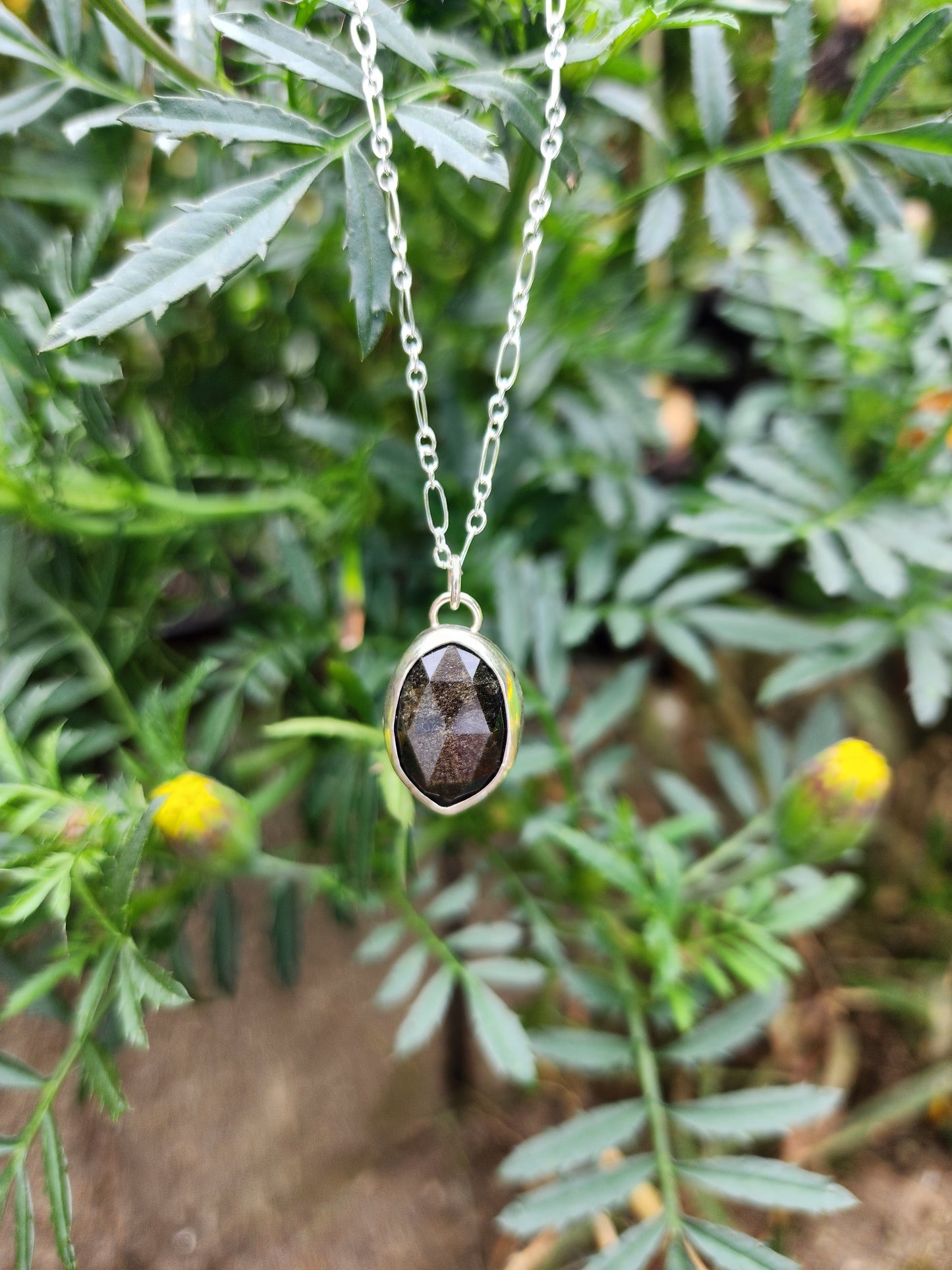 Goldsheen Obsidian Pendant