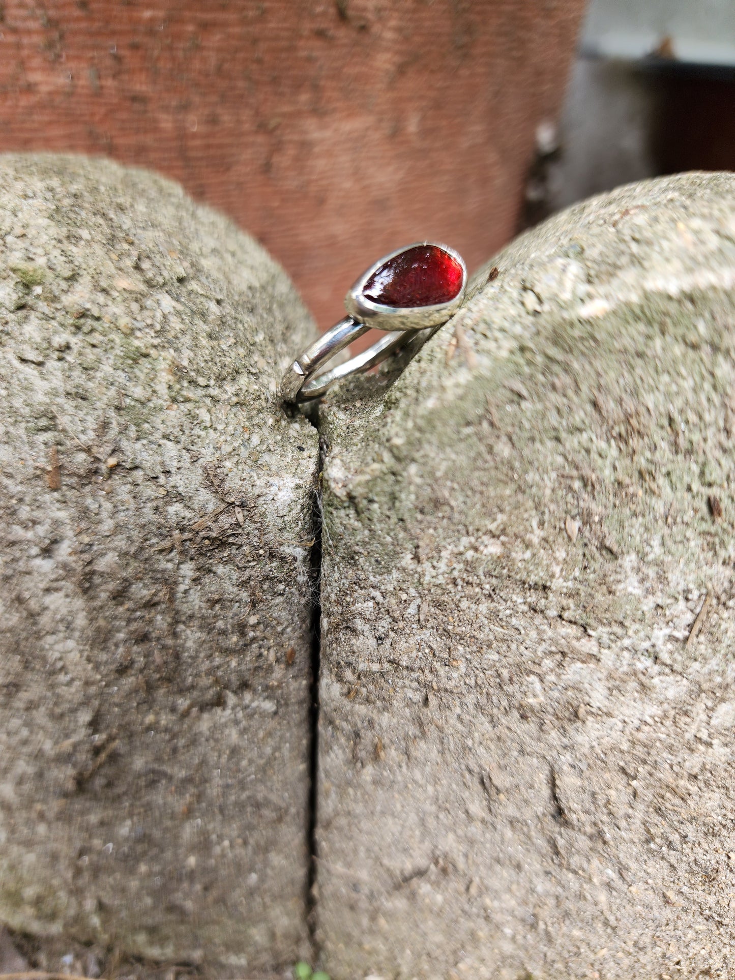 Garnet Ring Size 7.25