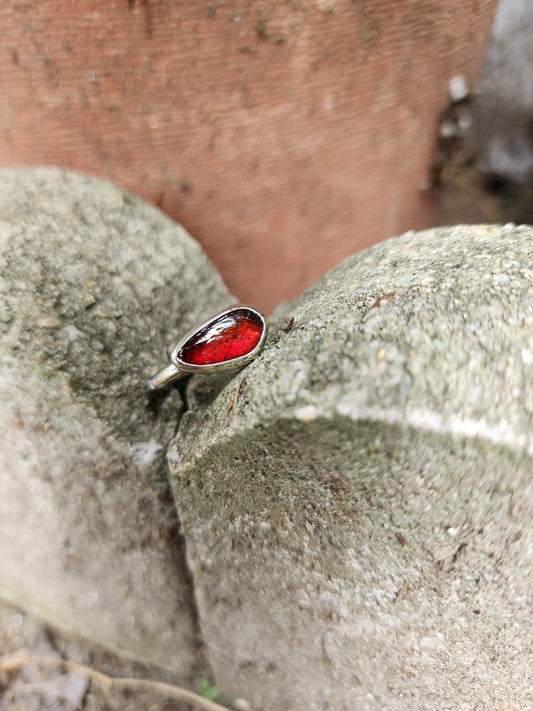 Garnet Ring Size 7.25