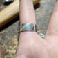 Kyanite and Sterling Wide Band Ring *Fits size 6