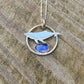 Whale and Iolite Pendant #01