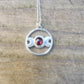 Garnet Triple Moon Pendant