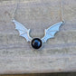 Custom for Kayla Final Payment- Bat and Onyx Pendant